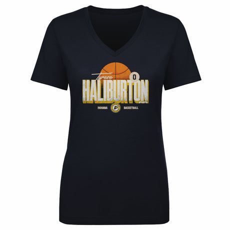 Tyrese Haliburton Women's V-Neck T-Shirt | 500 LEVEL