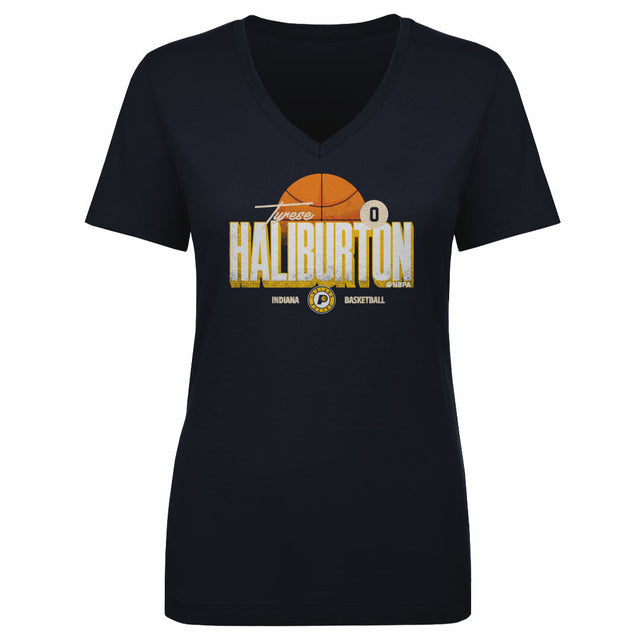 Tyrese Haliburton Women's V-Neck T-Shirt | 500 LEVEL