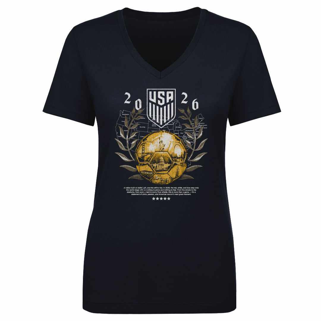 USMNT Women's V-Neck T-Shirt | 500 LEVEL