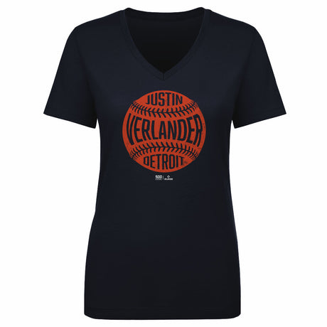 Justin Verlander Women's V-Neck T-Shirt | 500 LEVEL