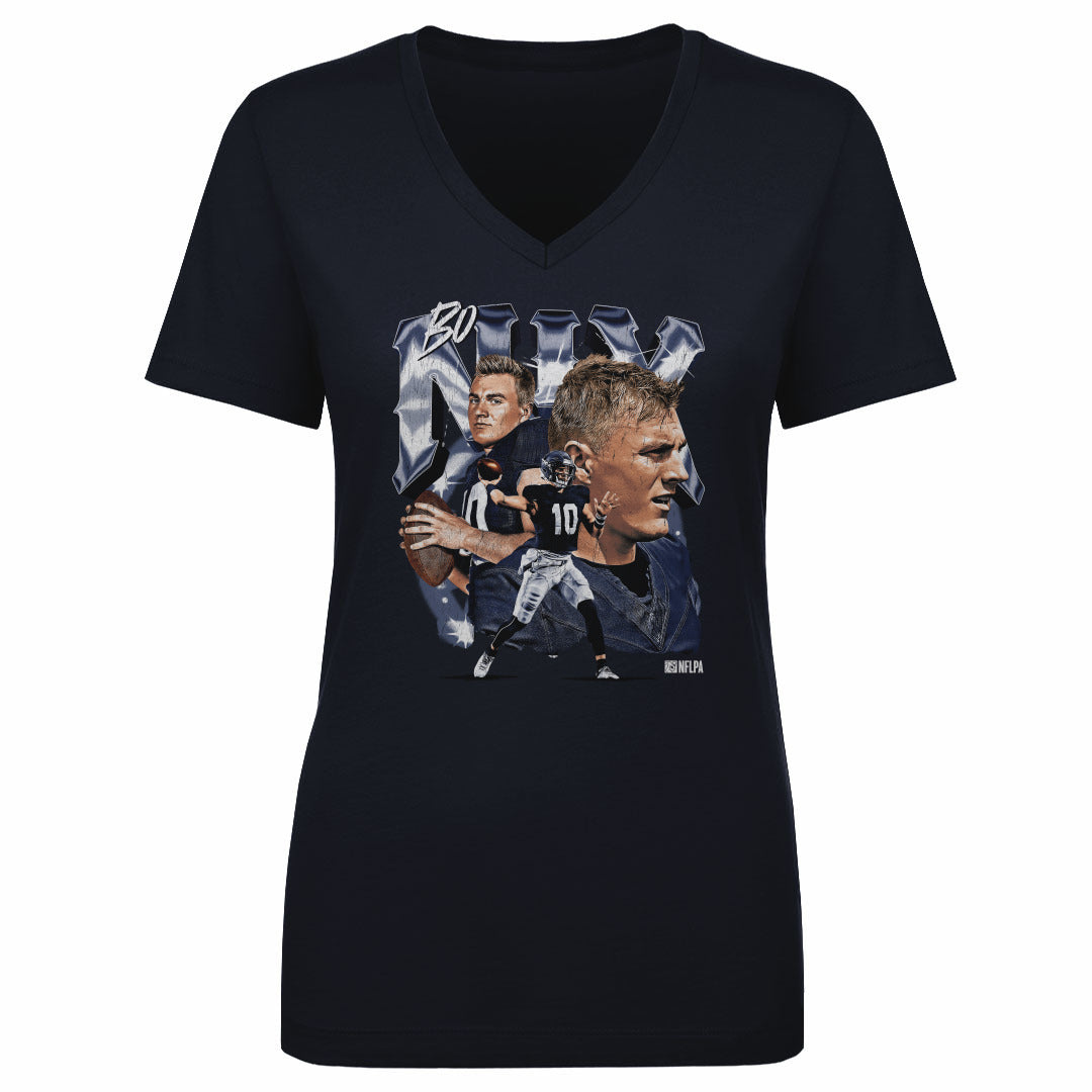 Bo Nix Women's V-Neck T-Shirt | 500 LEVEL