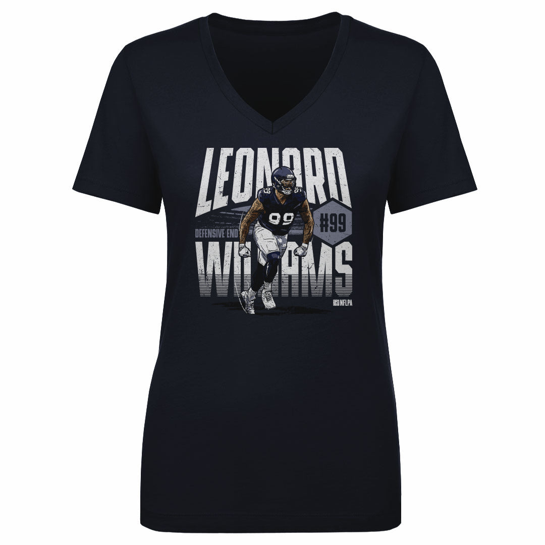 Leonard Williams Women's V-Neck T-Shirt | 500 LEVEL