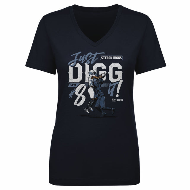 Stefon Diggs Women's V-Neck T-Shirt | 500 LEVEL
