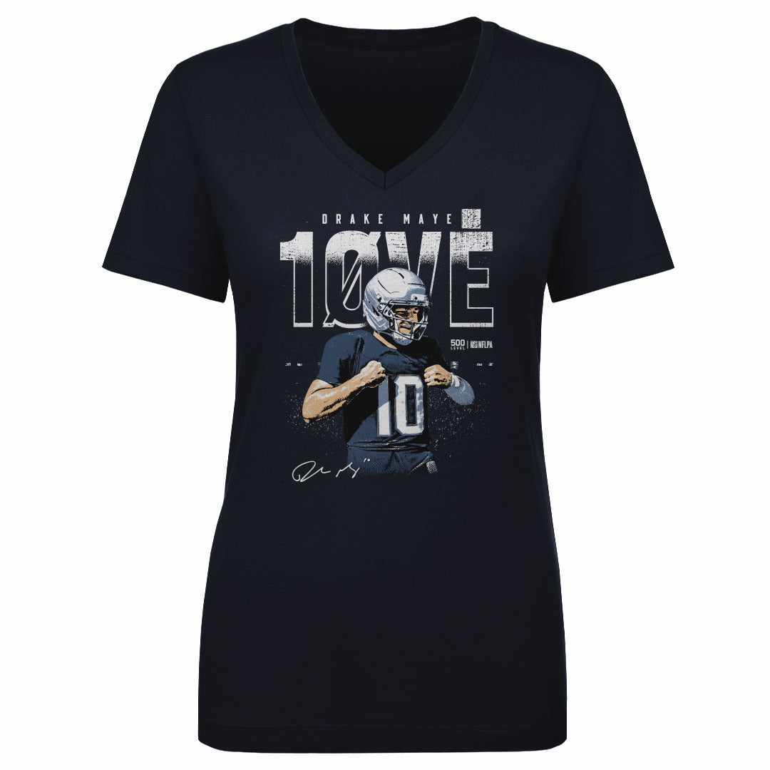 Drake Maye Women's V-Neck T-Shirt | 500 LEVEL