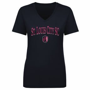 St. Louis City SC Women's V-Neck T-Shirt | 500 LEVEL