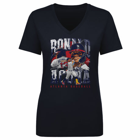 Ronald Acuna Jr. Women's V-Neck T-Shirt | 500 LEVEL