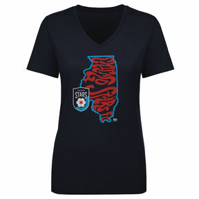 Chicago Stars FC Women's V-Neck T-Shirt | 500 LEVEL