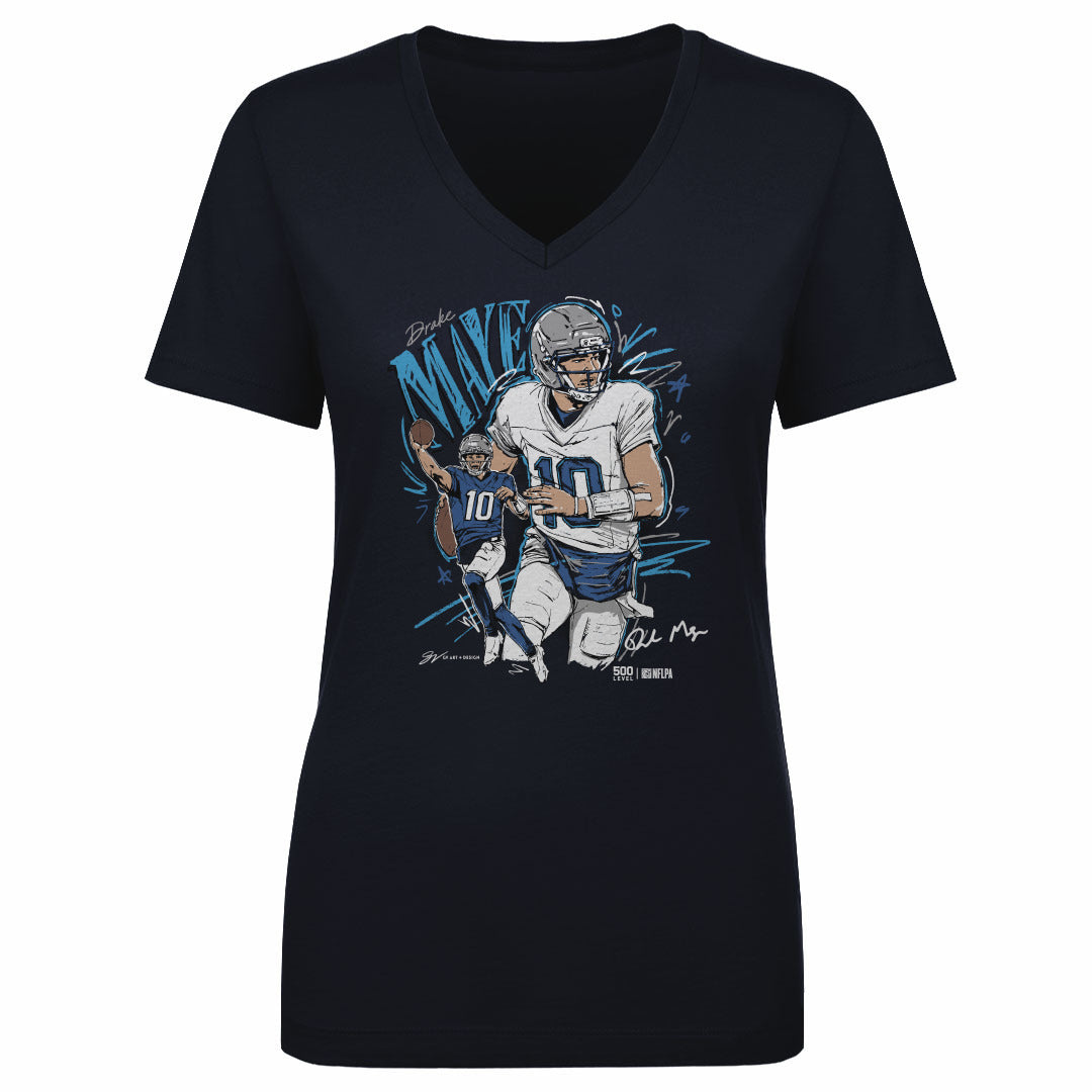 Drake Maye Women's V-Neck T-Shirt | 500 LEVEL