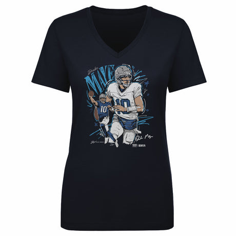 Drake Maye Women's V-Neck T-Shirt | 500 LEVEL