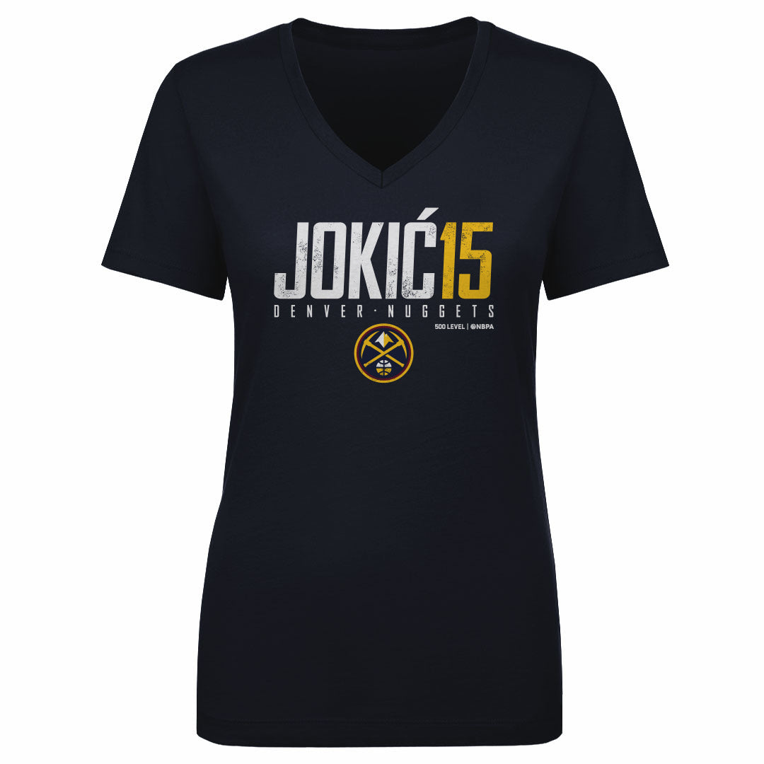 Nikola Jokic Women's V-Neck T-Shirt | 500 LEVEL