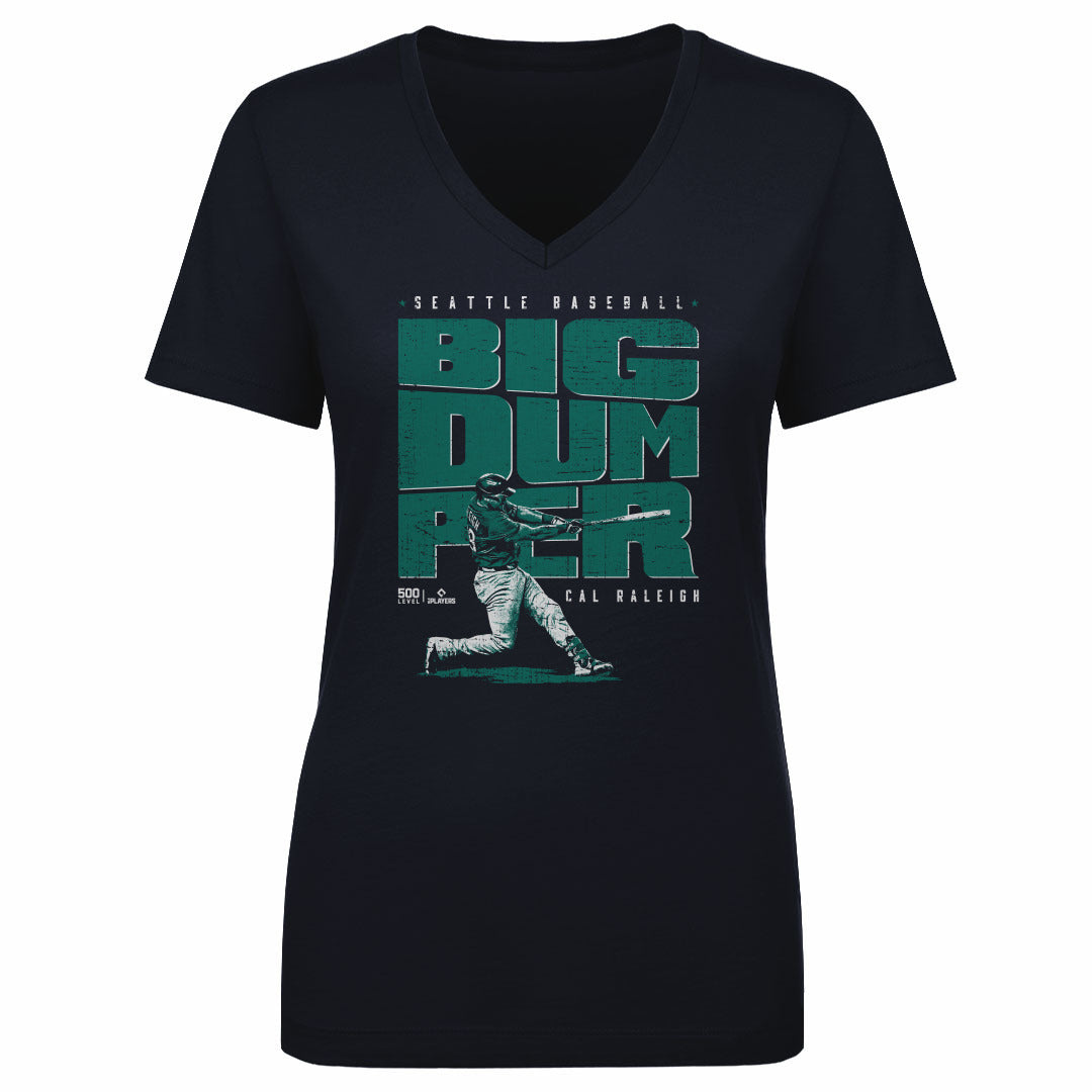 Cal Raleigh Women's V-Neck T-Shirt | 500 LEVEL