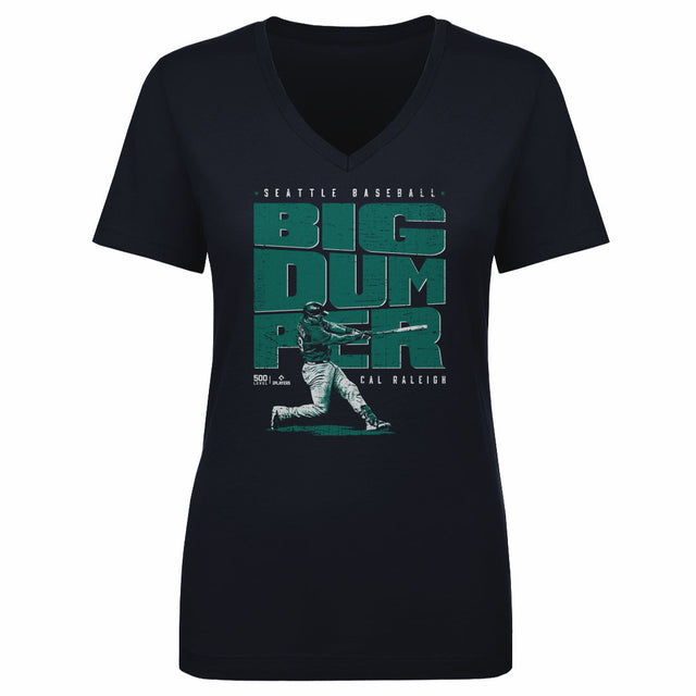 Cal Raleigh Women's V-Neck T-Shirt | 500 LEVEL
