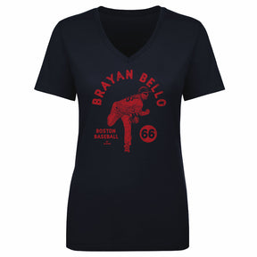 Brayan Bello Women's V-Neck T-Shirt | 500 LEVEL
