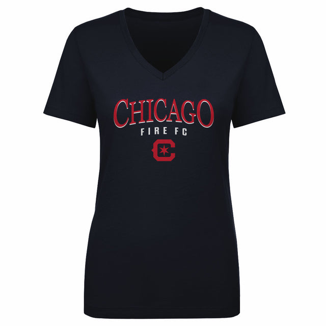 Chicago Fire FC Women's V-Neck T-Shirt | 500 LEVEL