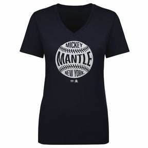 Mickey Mantle Women's V-Neck T-Shirt | 500 LEVEL