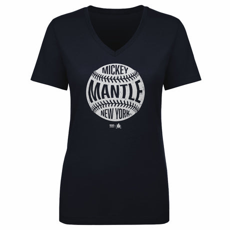 Mickey Mantle Women's V-Neck T-Shirt | 500 LEVEL