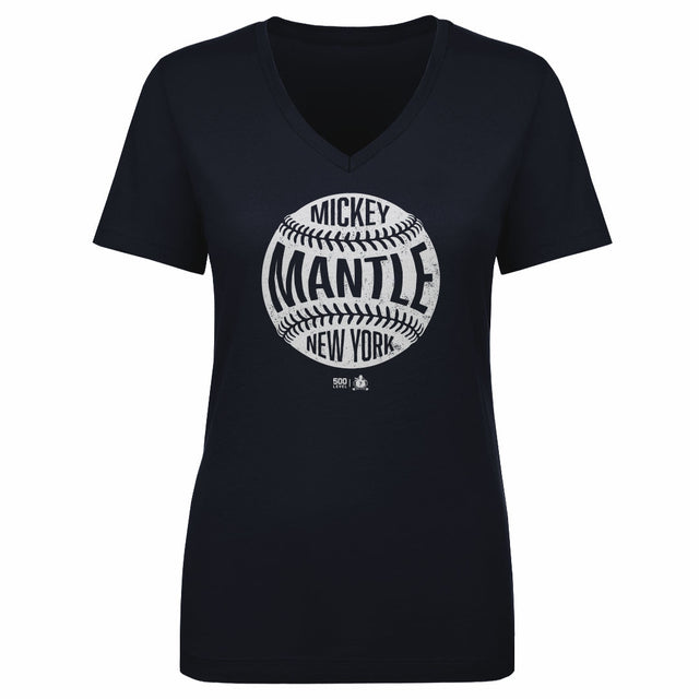 Mickey Mantle Women's V-Neck T-Shirt | 500 LEVEL