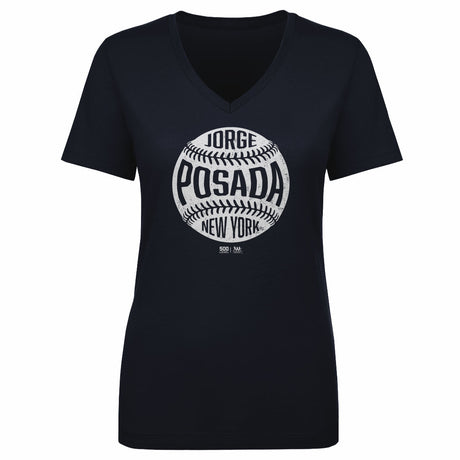 Jorge Posada Women's V-Neck T-Shirt | 500 LEVEL