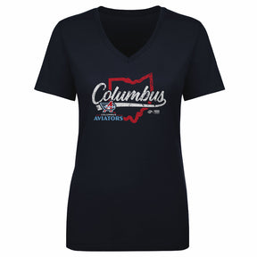 Columbus Aviators Women's V-Neck T-Shirt | 500 LEVEL