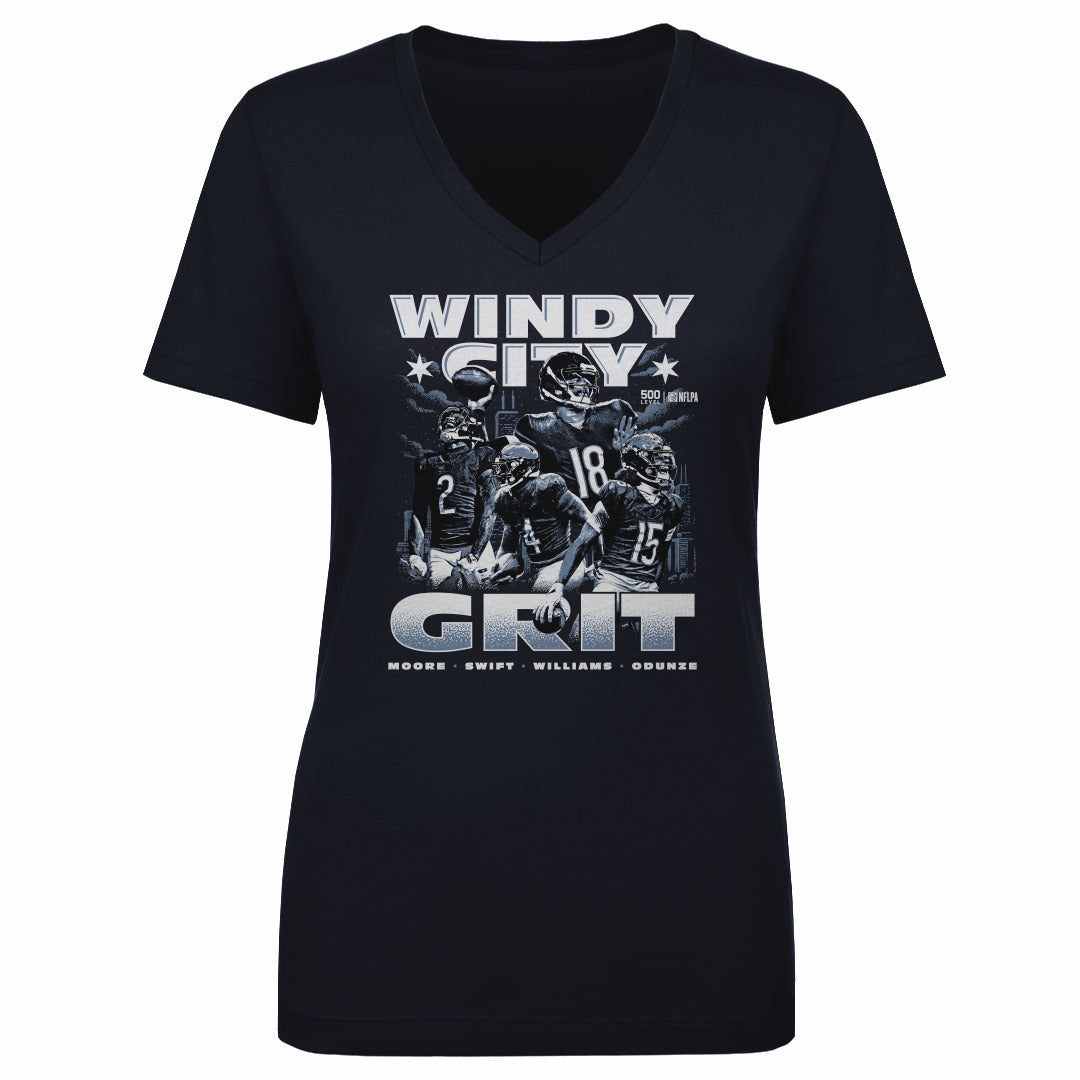 Caleb Williams Women's V-Neck T-Shirt | 500 LEVEL