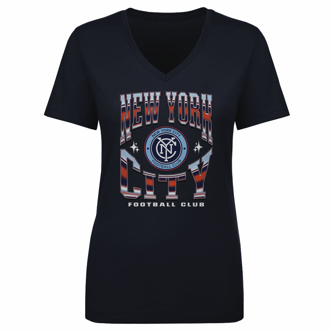 New York City FC Women's V-Neck T-Shirt | 500 LEVEL