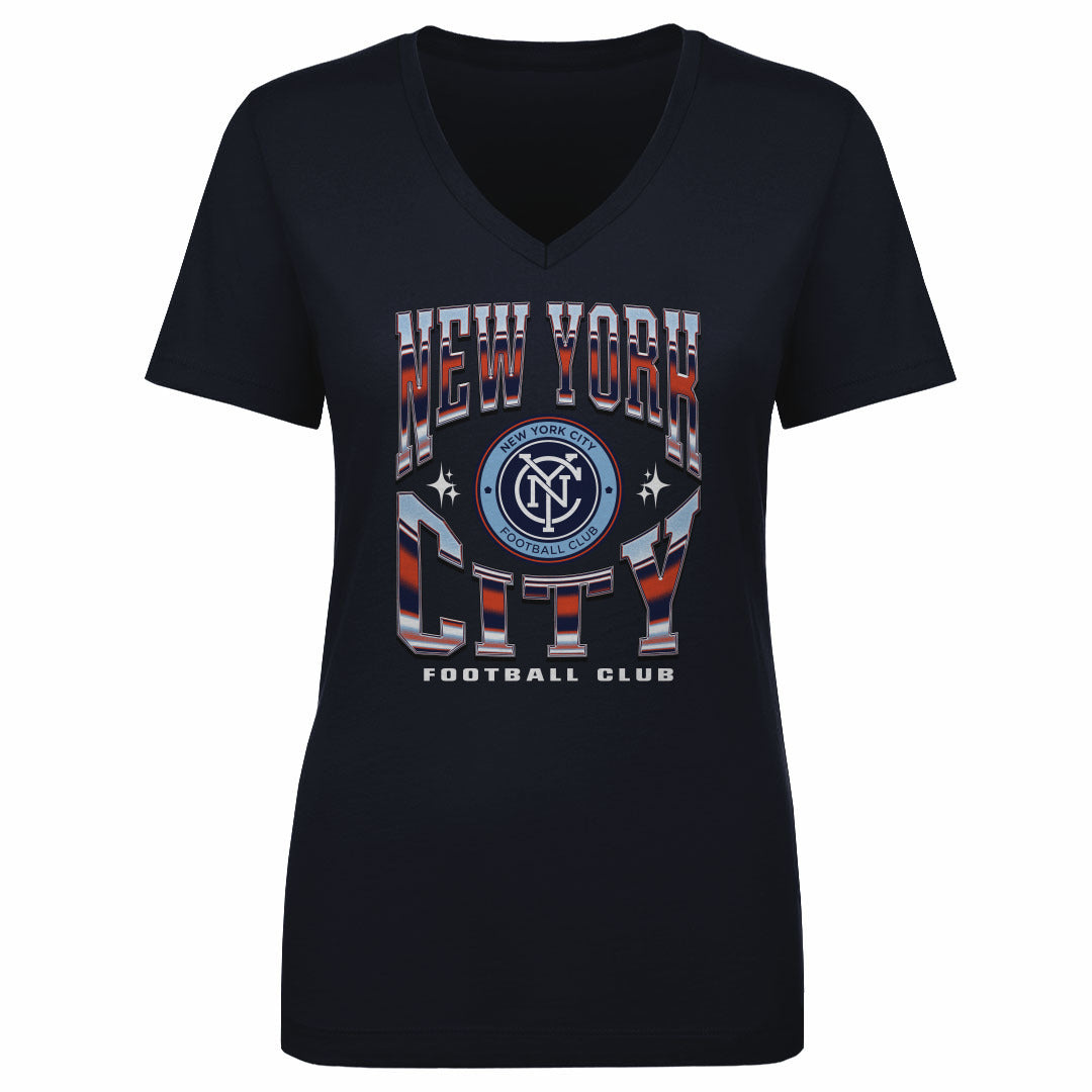 New York City FC Women&#39;s V-Neck T-Shirt | 500 LEVEL