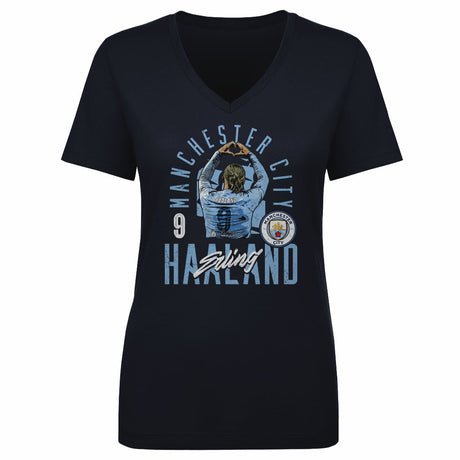 Erling Haaland Women's V-Neck T-Shirt | 500 LEVEL