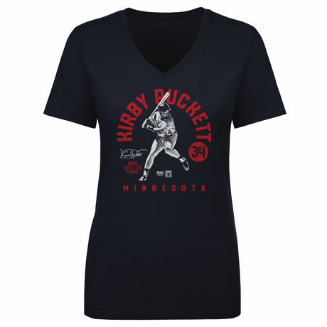 Kirby Puckett Women's V-Neck T-Shirt | 500 LEVEL
