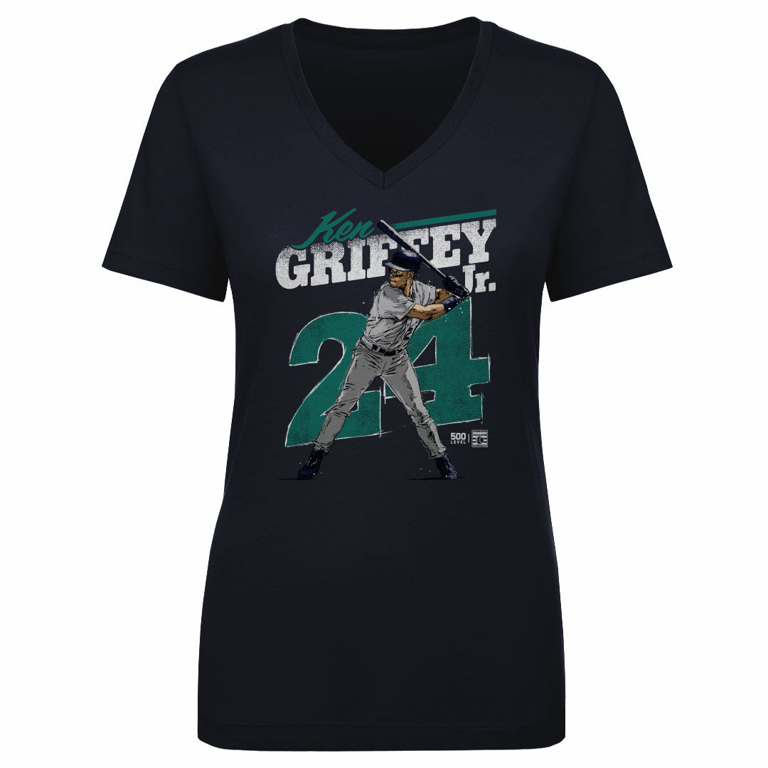 Ken Griffey Jr. Women's V-Neck T-Shirt | 500 LEVEL