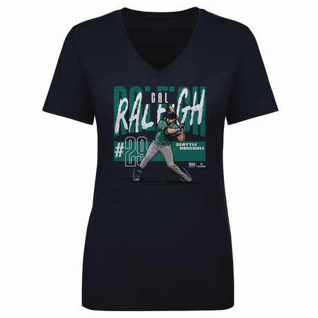 Cal Raleigh Women's V-Neck T-Shirt | 500 LEVEL