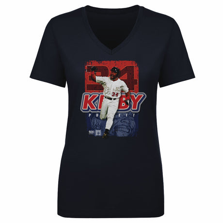 Kirby Puckett Women's V-Neck T-Shirt | 500 LEVEL