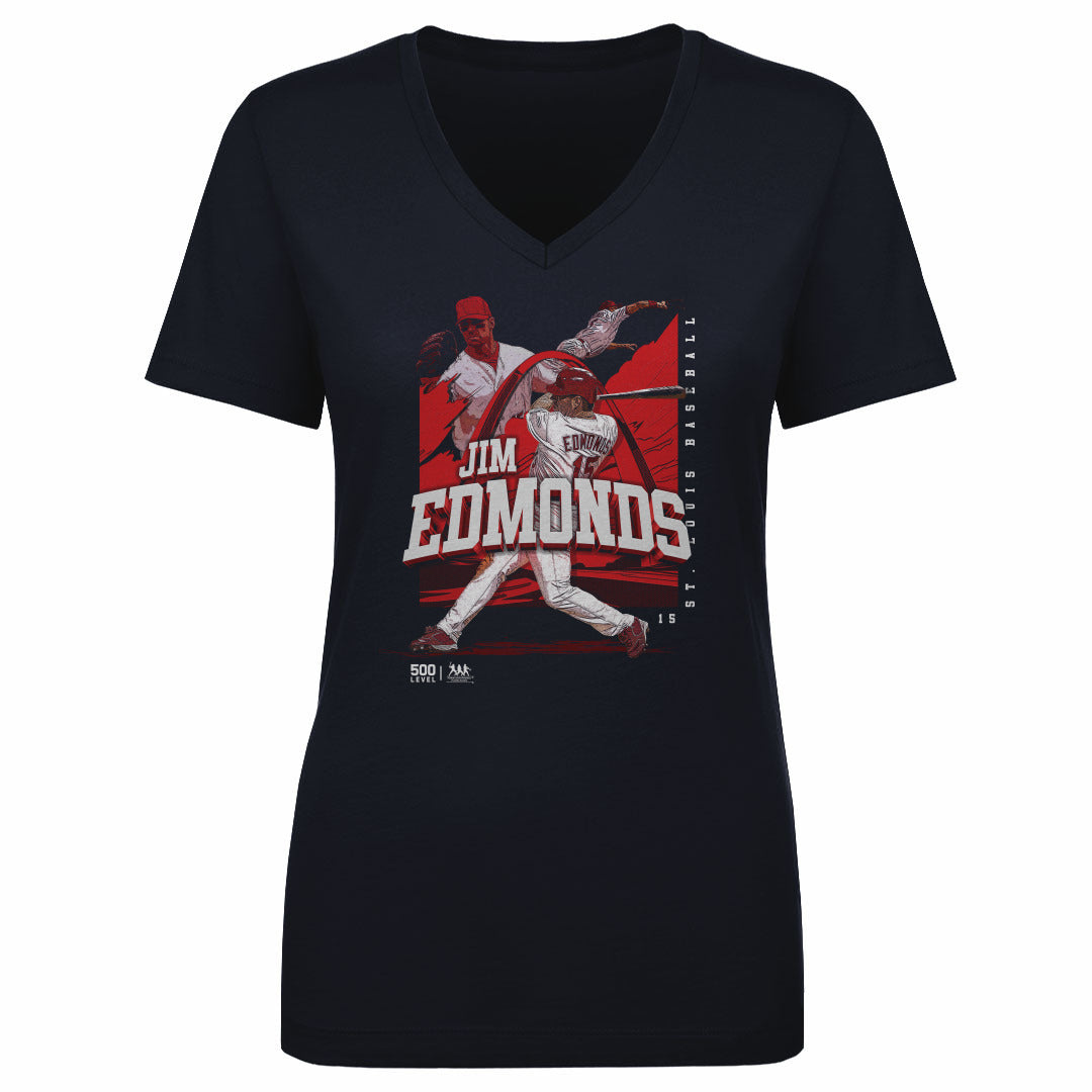 Jim Edmonds Women's V-Neck T-Shirt | 500 LEVEL