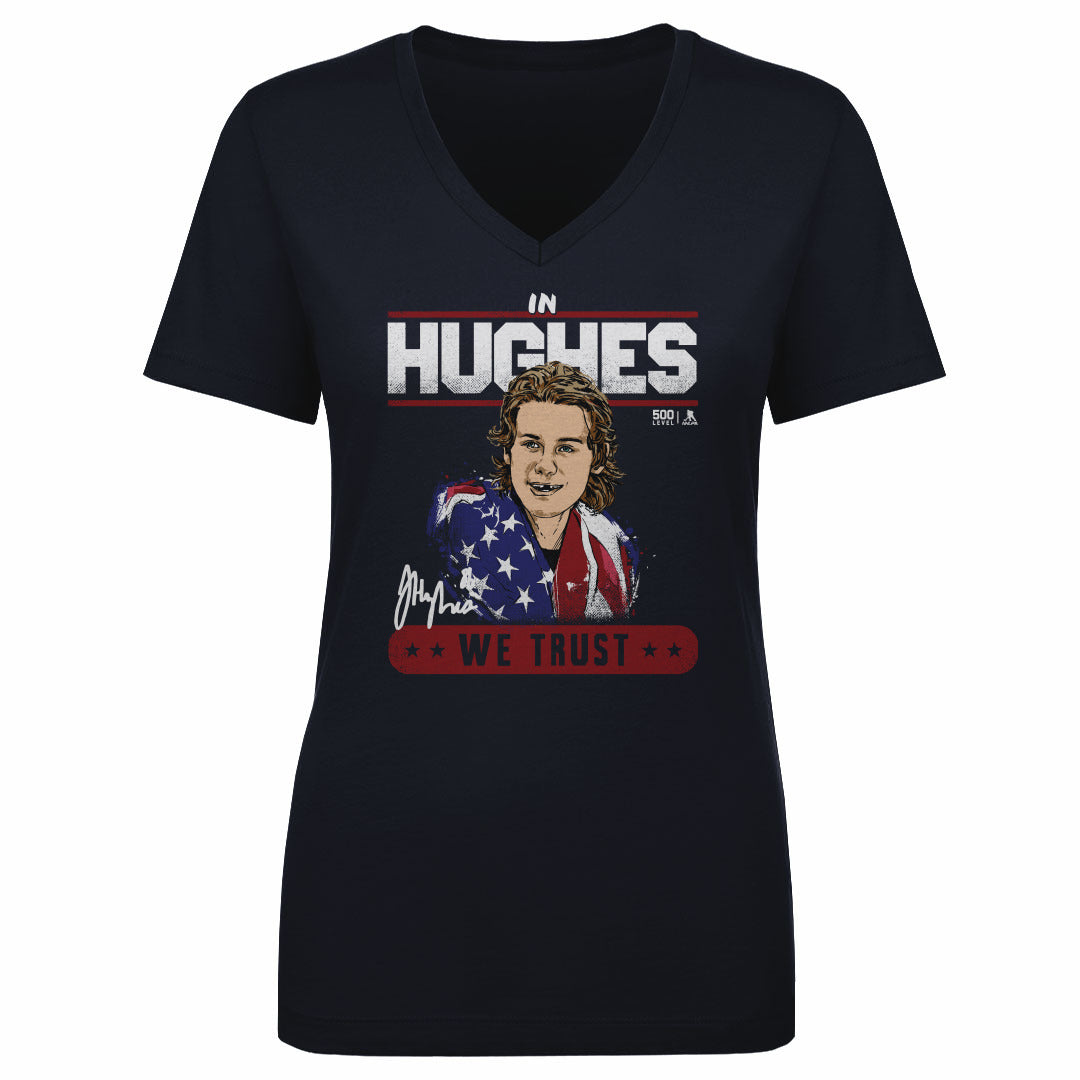 Jack Hughes Women's V-Neck T-Shirt | 500 LEVEL
