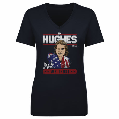 Jack Hughes Women's V-Neck T-Shirt | 500 LEVEL