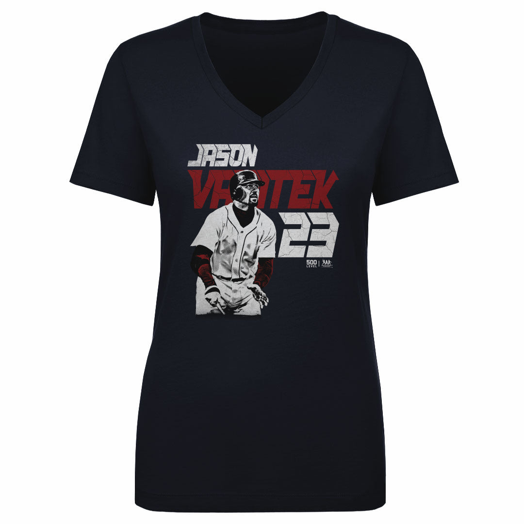 Jason Varitek Women's V-Neck T-Shirt | 500 LEVEL