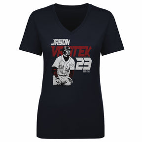 Jason Varitek Women's V-Neck T-Shirt | 500 LEVEL
