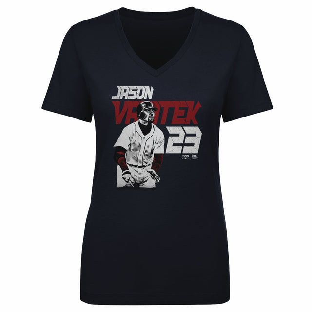 Jason Varitek Women's V-Neck T-Shirt | 500 LEVEL