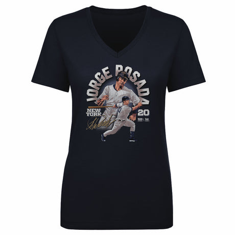 Jorge Posada Women's V-Neck T-Shirt | 500 LEVEL