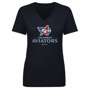 Columbus Aviators Women's V-Neck T-Shirt | 500 LEVEL