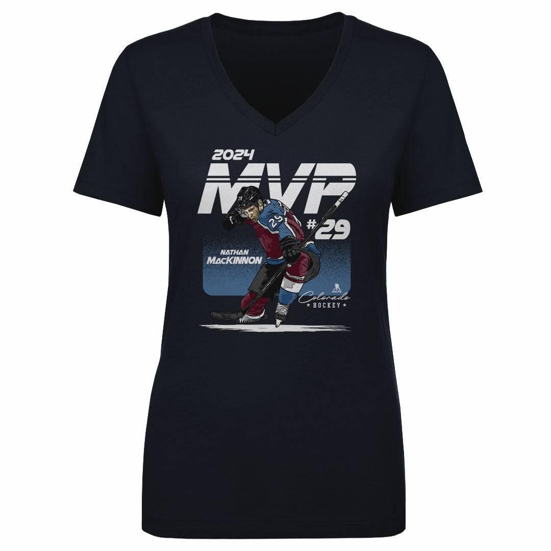 Nathan MacKinnon Women's V-Neck T-Shirt | 500 LEVEL