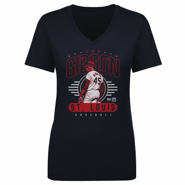 Bob Gibson Women's V-Neck T-Shirt | 500 LEVEL