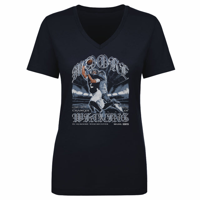 D.J. Moore Women's V-Neck T-Shirt | 500 LEVEL