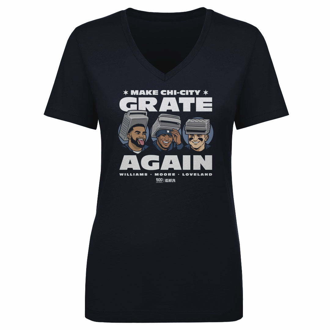 Caleb Williams Women's V-Neck T-Shirt | 500 LEVEL