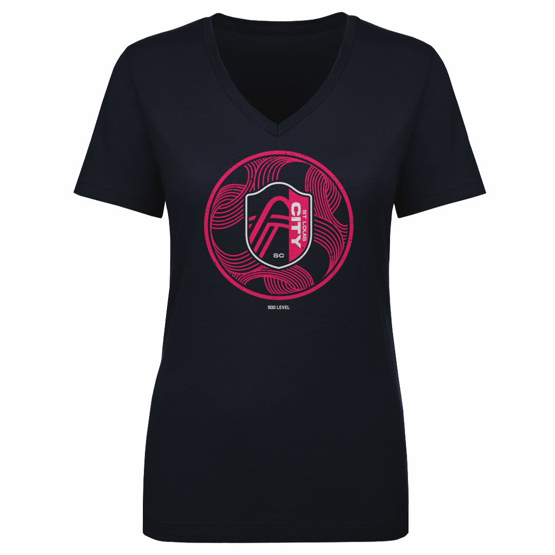 St. Louis City SC Women's V-Neck T-Shirt | 500 LEVEL