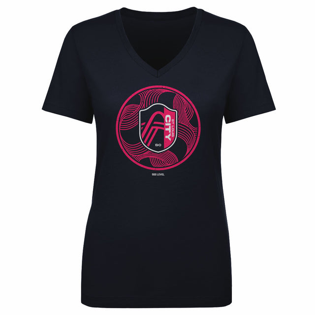 St. Louis City SC Women's V-Neck T-Shirt | 500 LEVEL