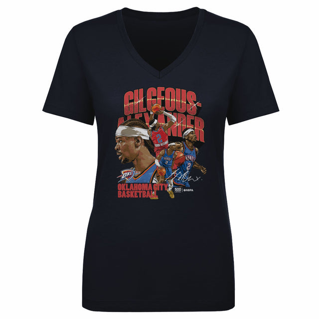 Shai Gilgeous-Alexander Women's V-Neck T-Shirt | 500 LEVEL