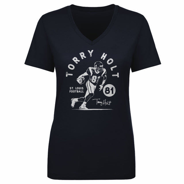 Torry Holt Women's V-Neck T-Shirt | 500 LEVEL