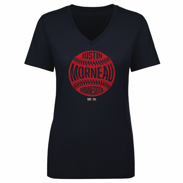 Justin Morneau Women's V-Neck T-Shirt | 500 LEVEL