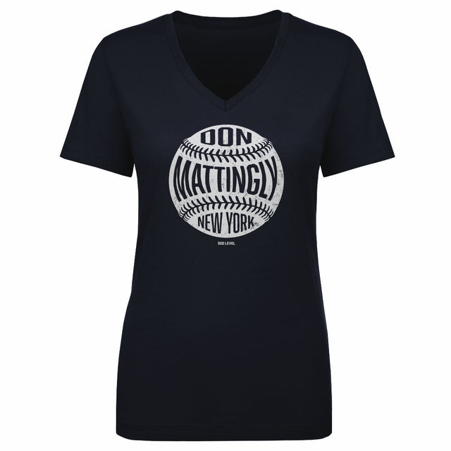 Don Mattingly Women's V-Neck T-Shirt | 500 LEVEL