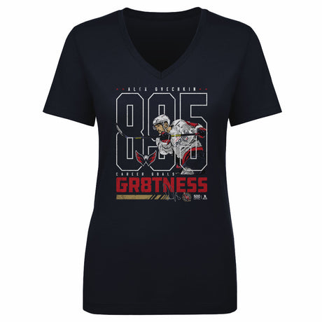 Alex Ovechkin Women's V-Neck T-Shirt | 500 LEVEL